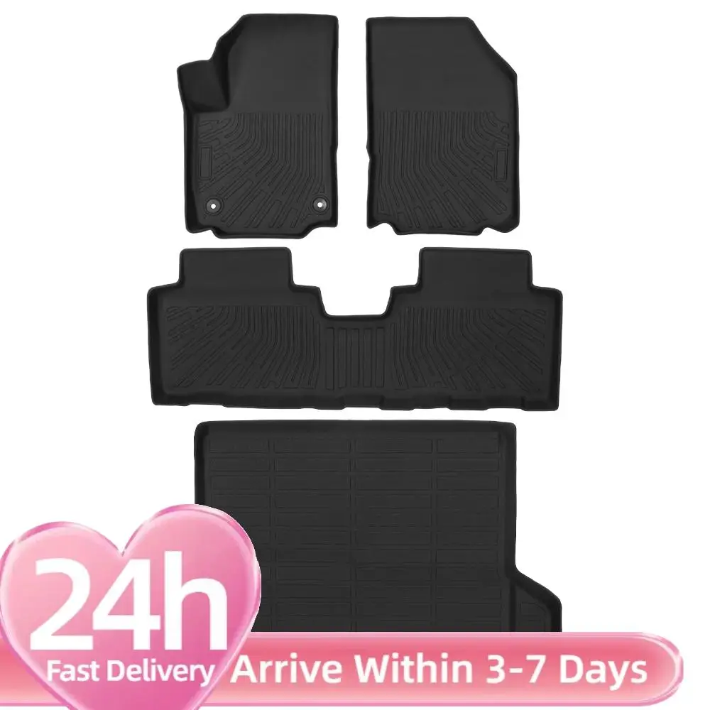 

Protection Full Set Cargo Trunk Liner Set All Weather TPE Car Liners for Chevrolet Equinox 2018-2024