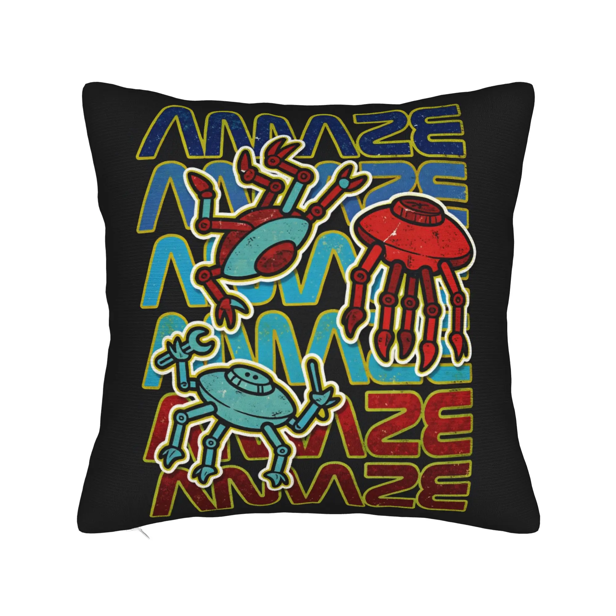Pillow Case R-Rockys Amazes Soft  Pillow Cover For Sofa Bedroom Home Decor Cute Funny Pillowcases