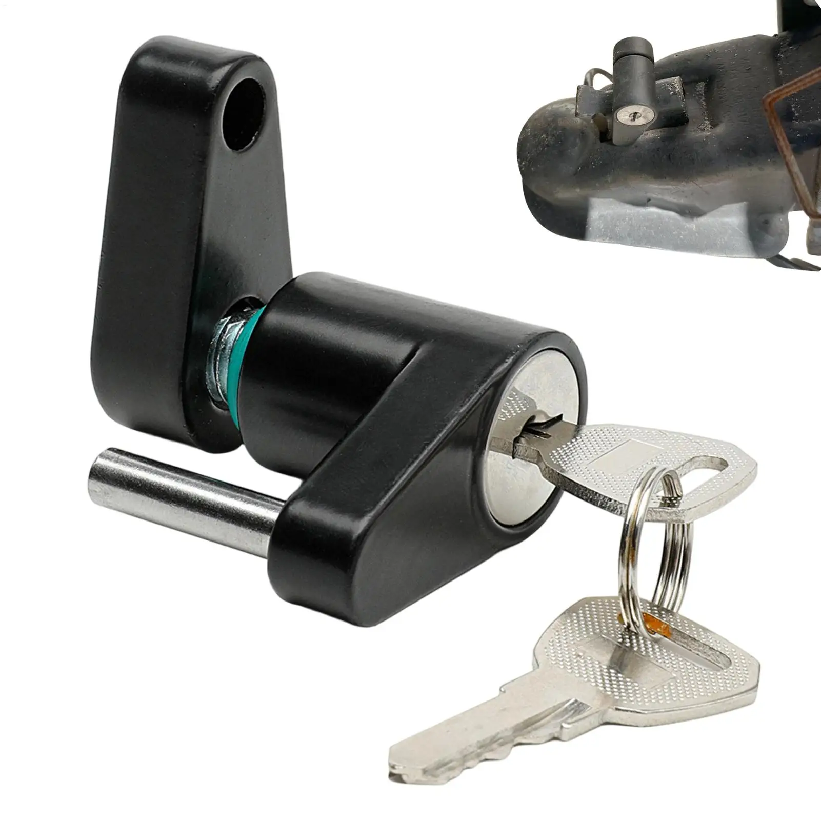 Trailer Hitch Locks Heavy-Duty Cut-Resistant Anti-Theft Universal Security Latch Lock Weather Resistant Hitch Lock