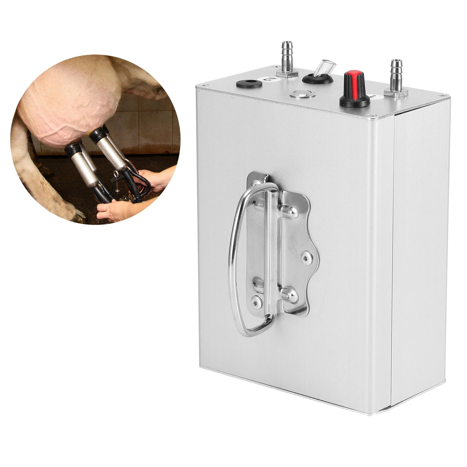 Pulsation Plug In Electric Milking Machine Vacuum Pump Accessory for Donkey Sheep Cow Horse 100-240V