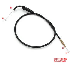 Motorcycle Throttle Accelerator Cable For Suzuki GN250 GN250E TS250 ER GSX400 E GS450E GS500E GS550E GS550L GS550M GSX550 EF ES