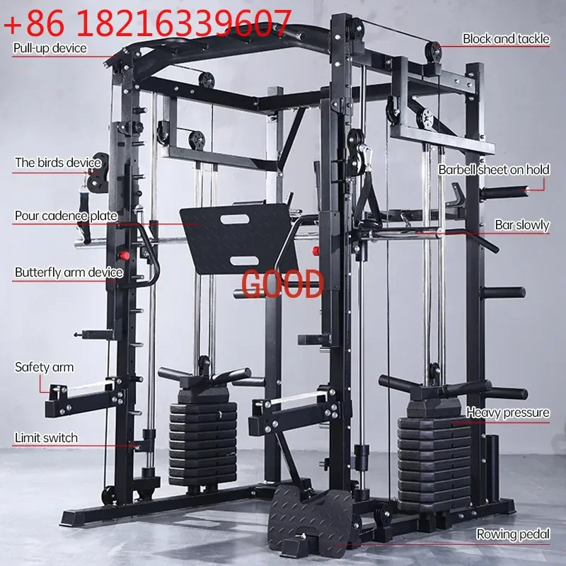 

Многофункциональный тренажер TAO Smith Machine для комплексных тренировок, коммерческое фитнес-оборудование, для приседаний и жима, интегрированная многофункциональная стойка
