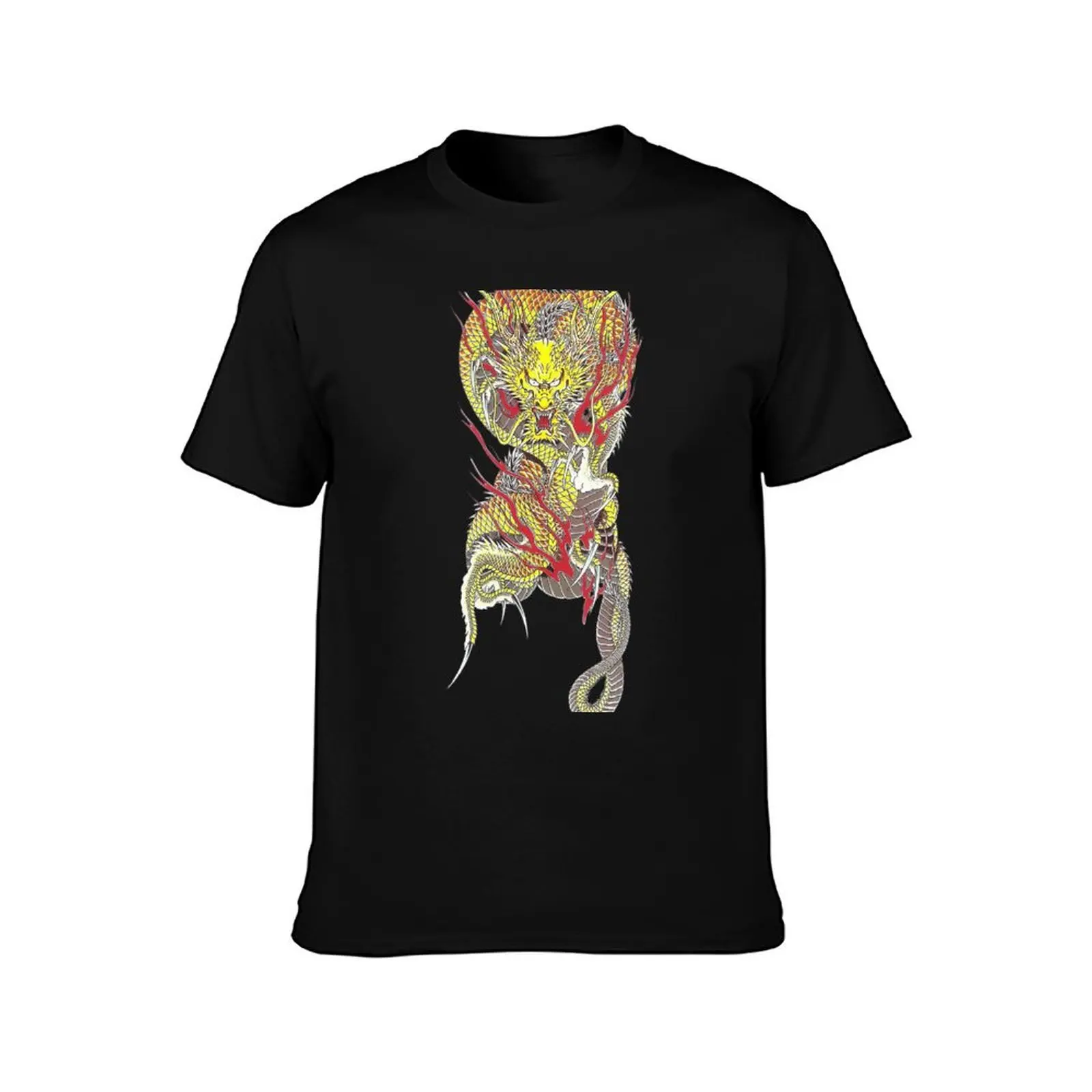 Yakuza Ryuji Goda Tattoo T-Shirt Summer Casual Cotton Tee Oversized Streetwear Tops Vintage Graphic Print Unisex Men Women
