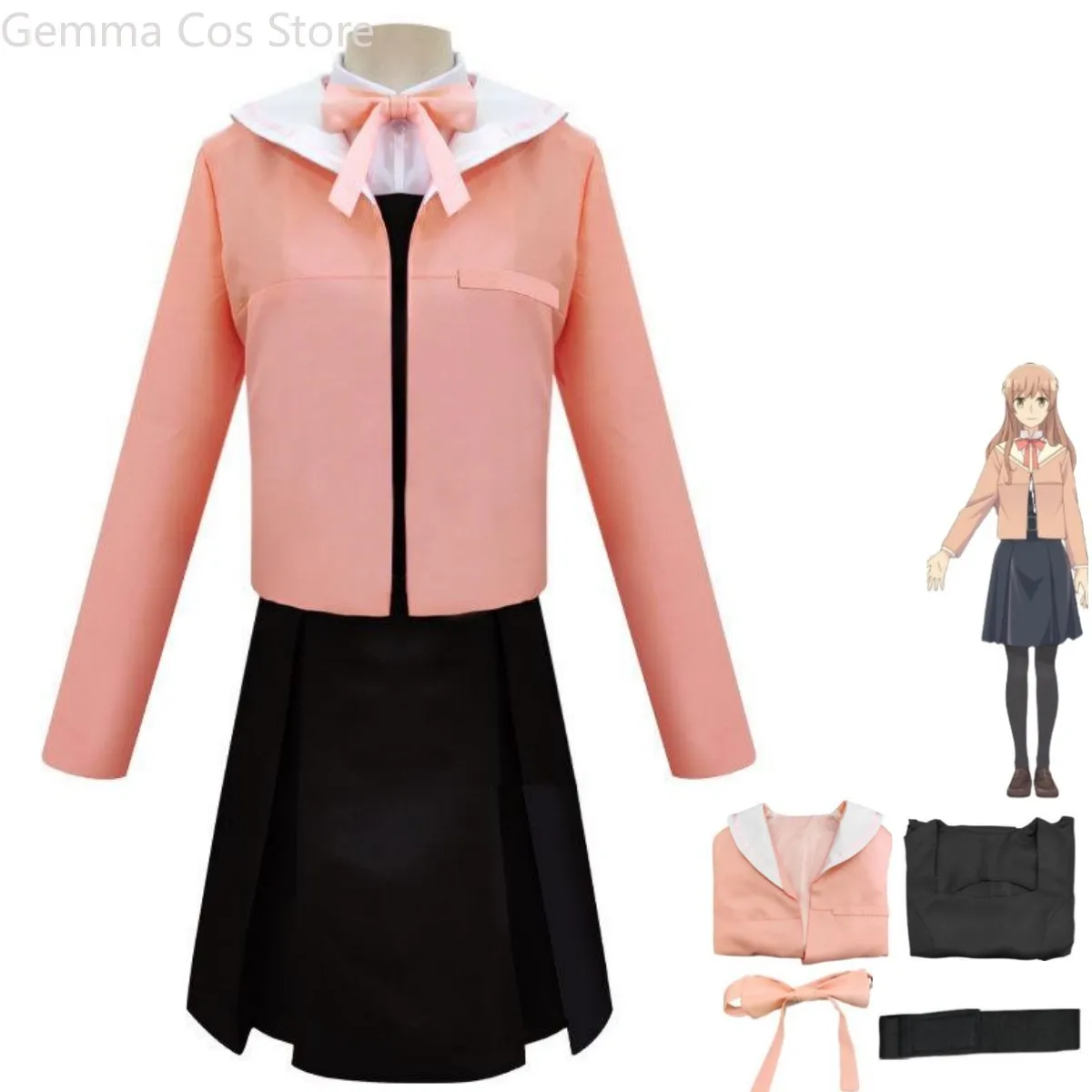 

Anime Eventually, I Will Become Yours Bloom Into You Nanami Touko Saeki Sayaka Cosplay Costume JK Uniform Woman Kawaii Suit