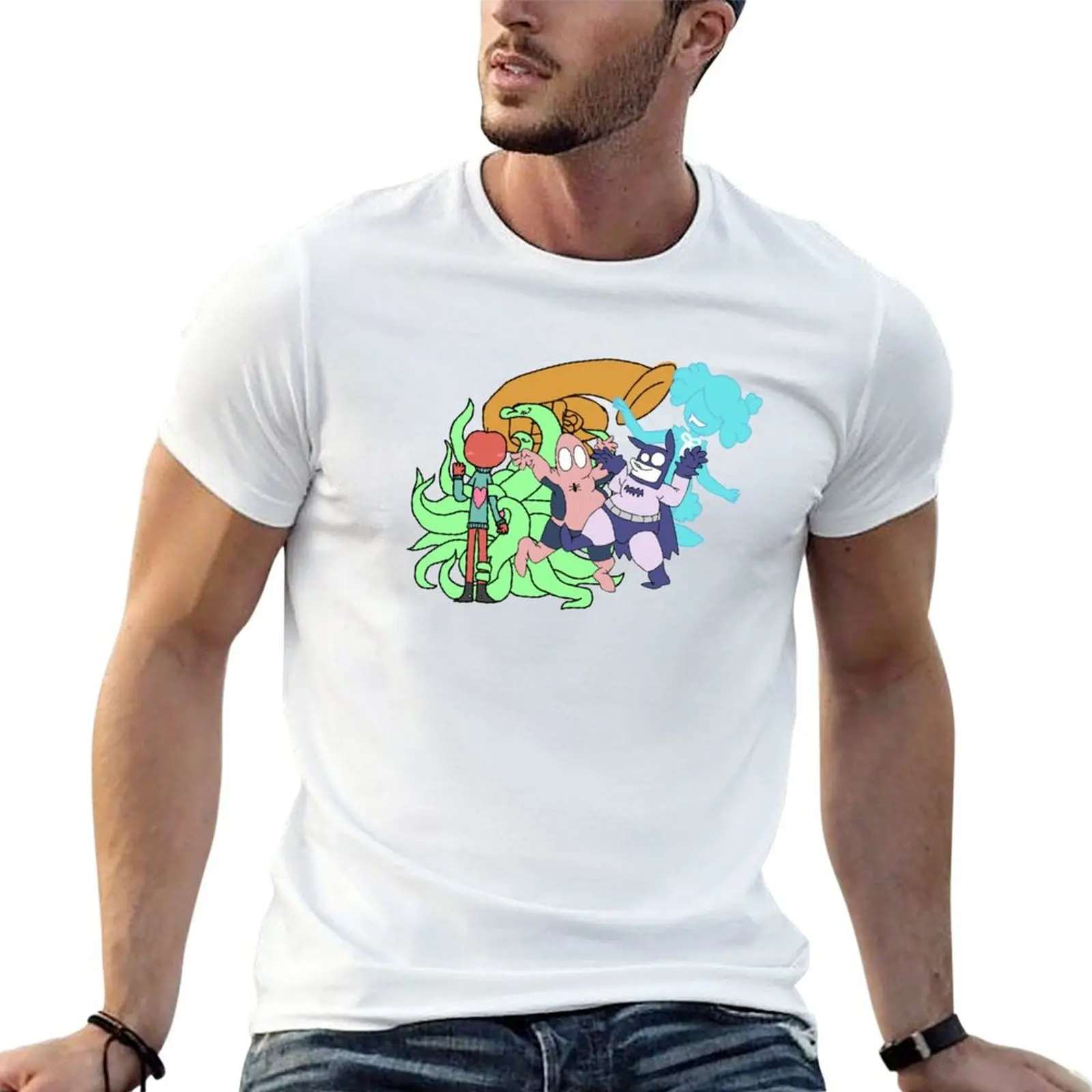 Camiseta Baman Piderman Crew, camisetas para hombre, paquete de camisetas de algodón para hombre, camisetas de marca de lujo 100% algodón para hombre, camiseta