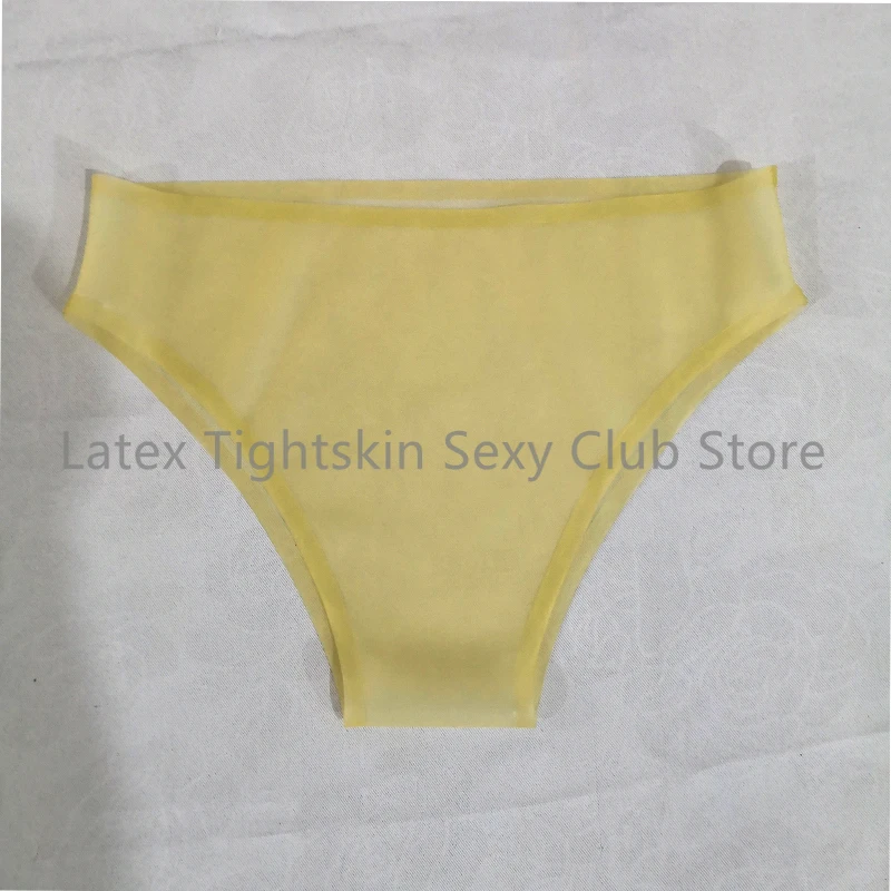 Transparent Latex Panties Rubber Underwear Fetish Briefs Sexy Customize 0.4mm for Women Wear