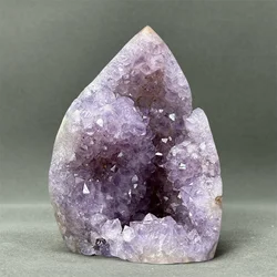Natural High Quality Amethyst Free Form Agate Geode Mineral Quartz Energy Meditation Healing Prayer Home Feng Shui Ornaments