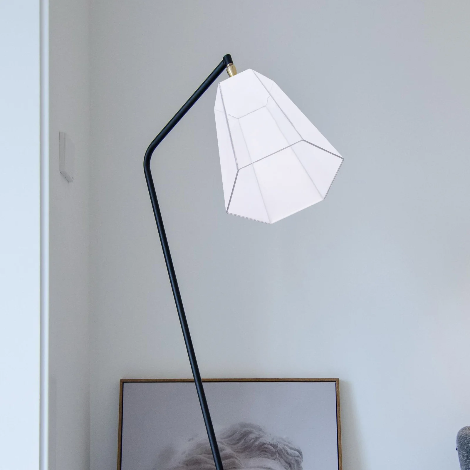 

2Pcs Hexagon Lampshade Durable Waterproof Acrylic Light Cover for Outdoor Wall Decor Garden Stylish Lamp Protector