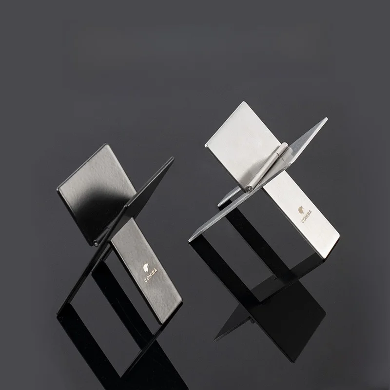 Suporte para Cigarros Cohiba em Aço Inoxidável, Portátil e Dobrável, Suporte Especializado para Cigarros, Prático para Transp...