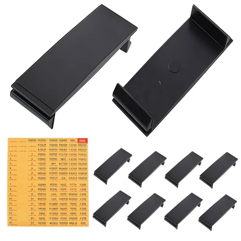 T19C Universal Breaker Filler Plate For Load Centers 10 Pack, Use For Closing 1 Inch Breaker Panel Blanks, With Panel Label