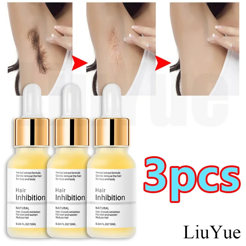 Body Hair Remover for Women Men Painless Depilation Cream Underarm Bikini Hair Inhibitor Permanent Powerful Hair Removal Serum