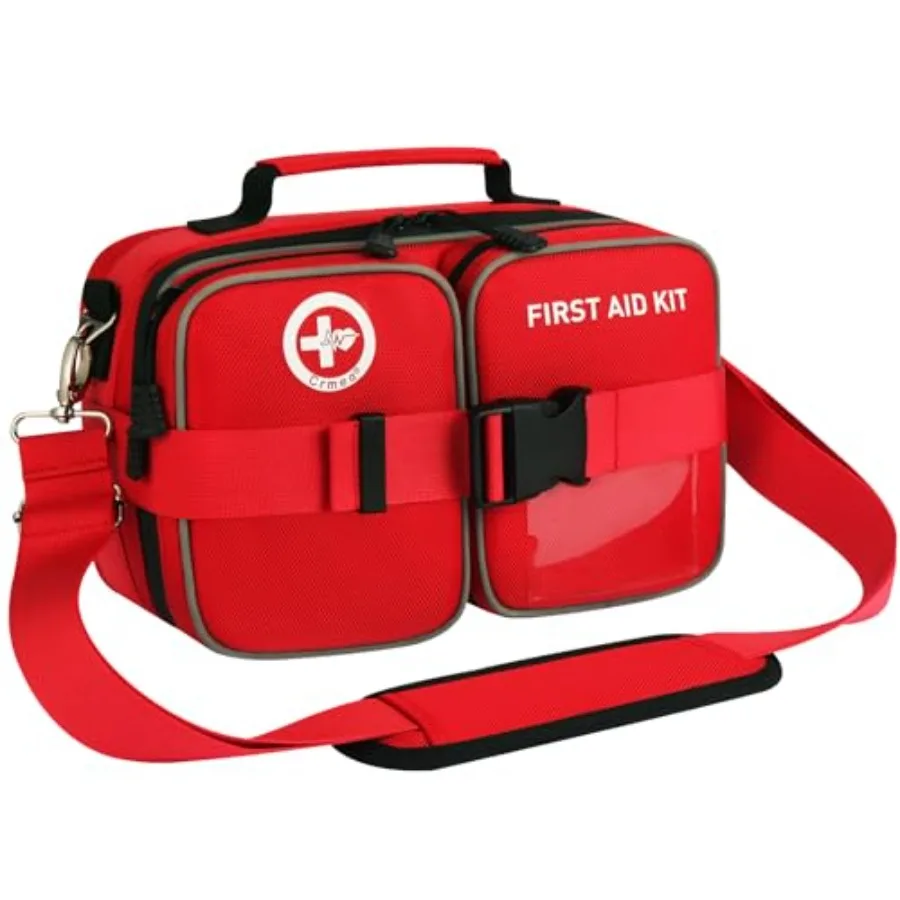 

516 Piece First Aid Kit for Car, Travel and Home, FSA Eligible HSA Items - Large Professional Waterproof Compact Labeled Emerge