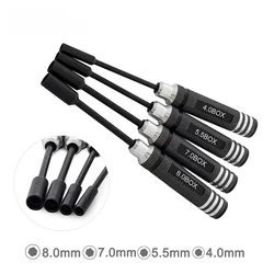 4.0mm 5.5mm 7.0mm 8.0mm Repair Tools Kit Hex Nut key Socket Screw Driver Wrench Spanner Box For RC Model Car Quadcopter Drone