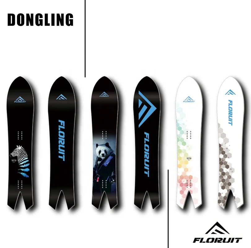 Men's Adult Winter Outdoor Sports Practice Snowboards High Quality Swallowtail Wild Snow Skis