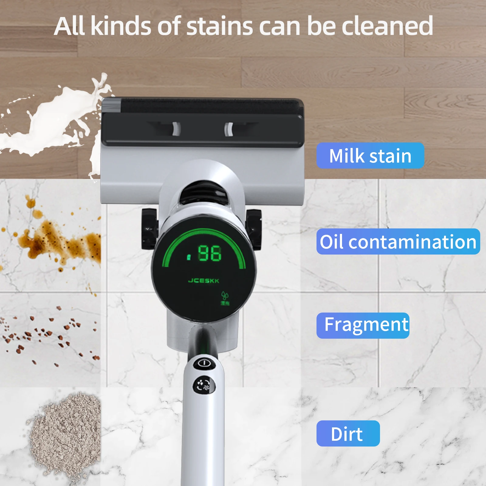 China Factory 2024 New Design 5 In 1 Design Floor Washing Cordless Handheld Wet Dry Vacuum Cleaner