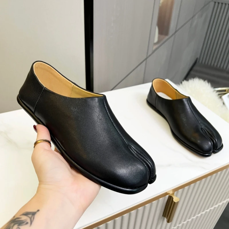 Autumn Winter new leather real lazy dish a foot slat piece of coy shoes leather soft couple of the variety comfortable and casual with a simple shoes shoes in leather men