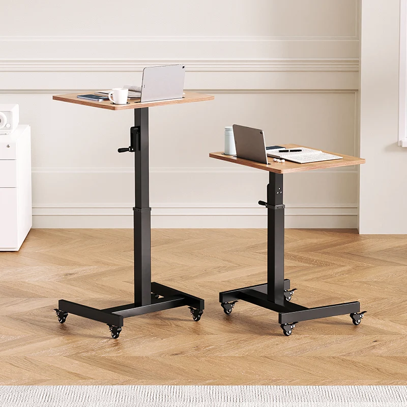 Height Adjustable Home Office Study Computer Desk Mobile Standing Work Desk for Laptop Use