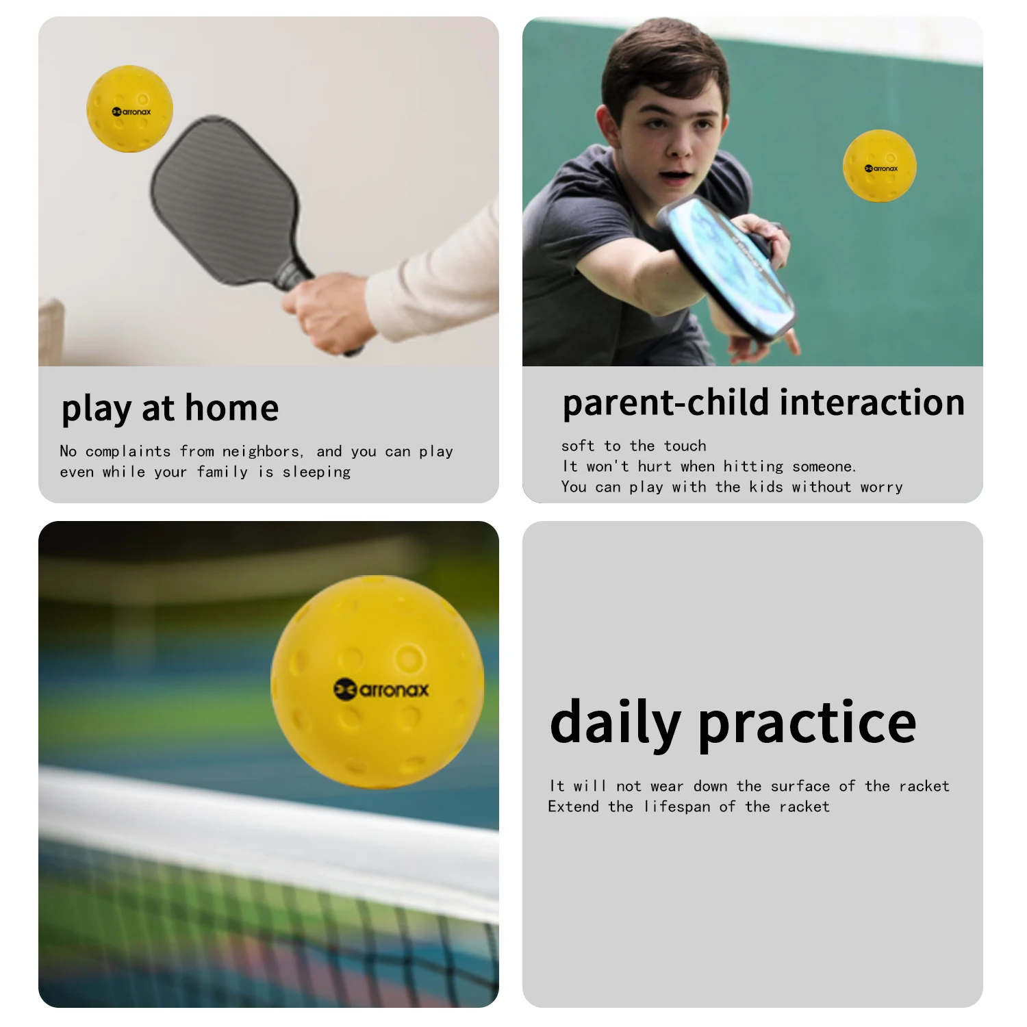Silent Indoor Pickleball Balls 5