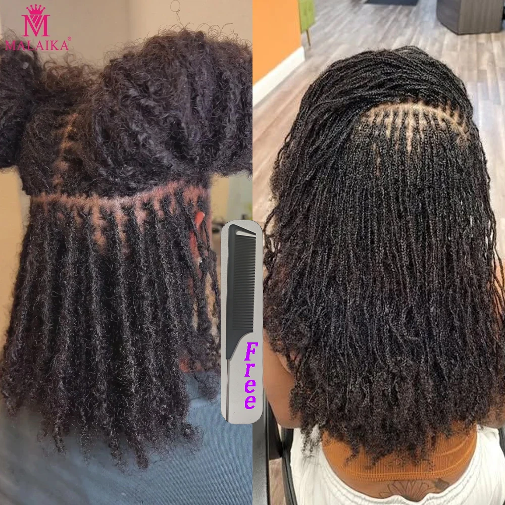 

Dreadlocks Sister Locs Extensions Handmade Soft Crochet Brazilian Human Hair Braiding 10in Ombre Short Hair 10Strands/lot