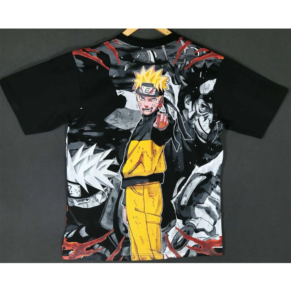 Naruto Shippuden Anime AOP Double Sided Vintage Modern Adult Kids Casual T-Shirt Family Summer Breathable Quick-drying T-Shirt 1