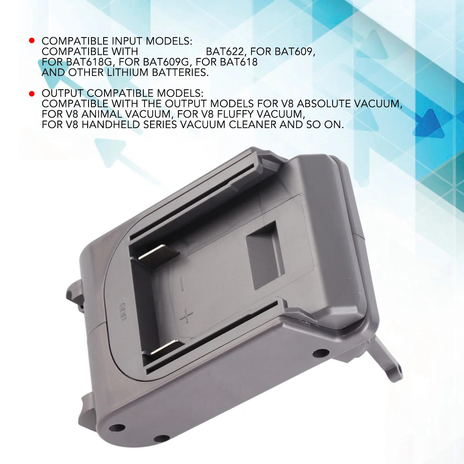 Battery Adapter Battery Adapter Robust Housing Wear Tear Light Weight Resisting Battery Converter for 18V Battery Converter