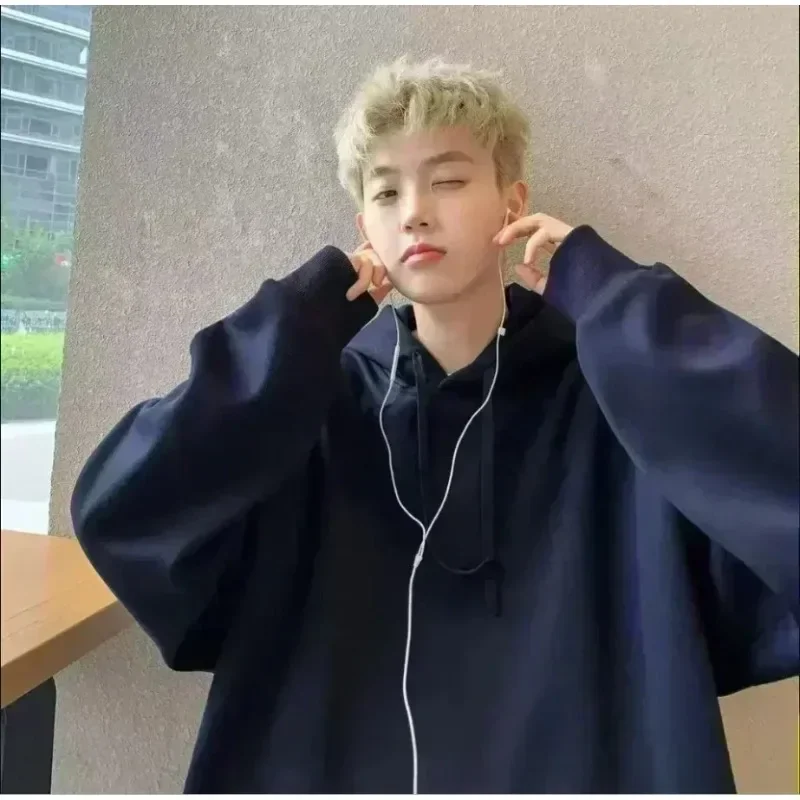 الهيب هوب الأمريكي الرجعية الرجال أزياء الشارع الاتجاه طباعة الخريف والشتاء زوجين عارضة جديدة أزياء الشارع الشهير