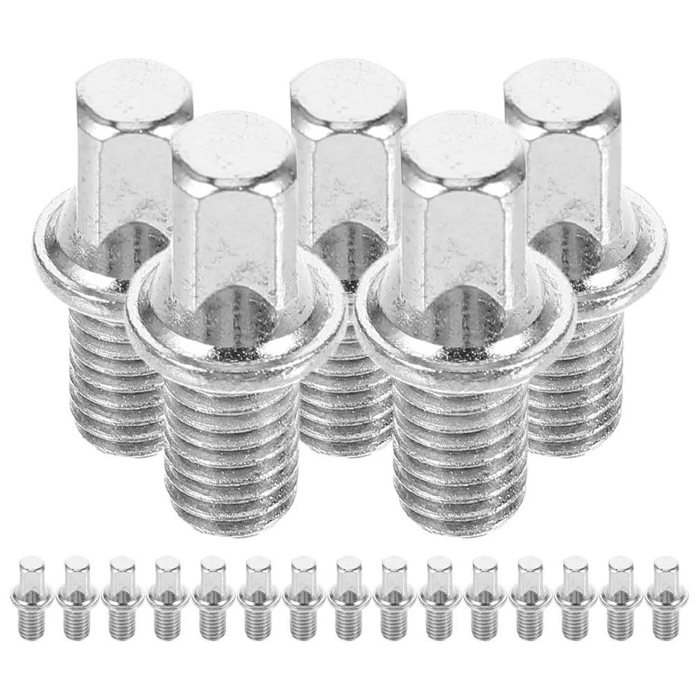 

20 Pcs Percussion Drum Screw Instrument Silver Plated Iron Pedal Shaft Hardware
