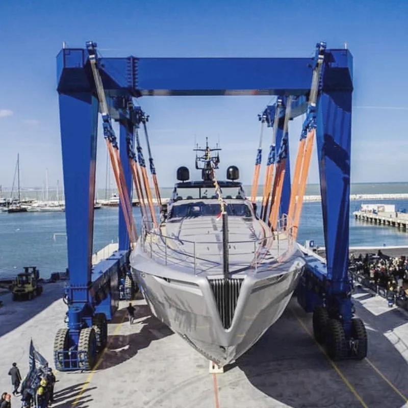 YG 500Ton Marine Travel Lift Crane Diesel Engine Gantry Structure Boat Yacht Handling Hoist China Factory Source