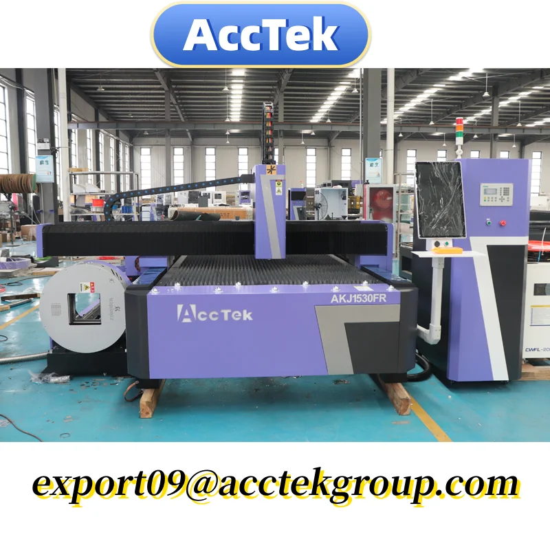 6000w Fiber Laser Cutting Machine with Rotary Axis 1530 2030 CNC Metal Sheet/ Tube Cutting Machine Iron Steel Process