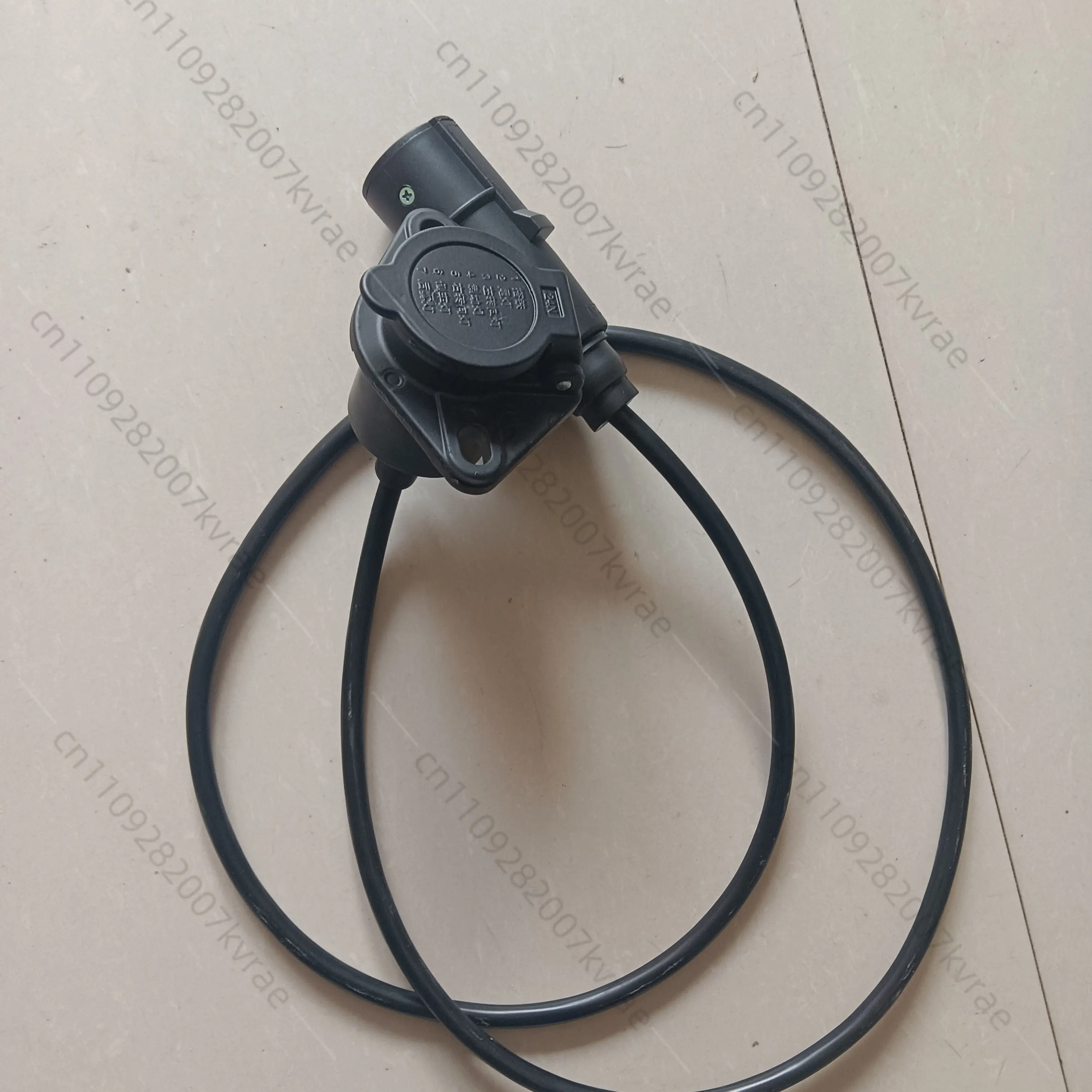 

Truck trailer cable 7-core helix assembly seven-hole wire plug holder