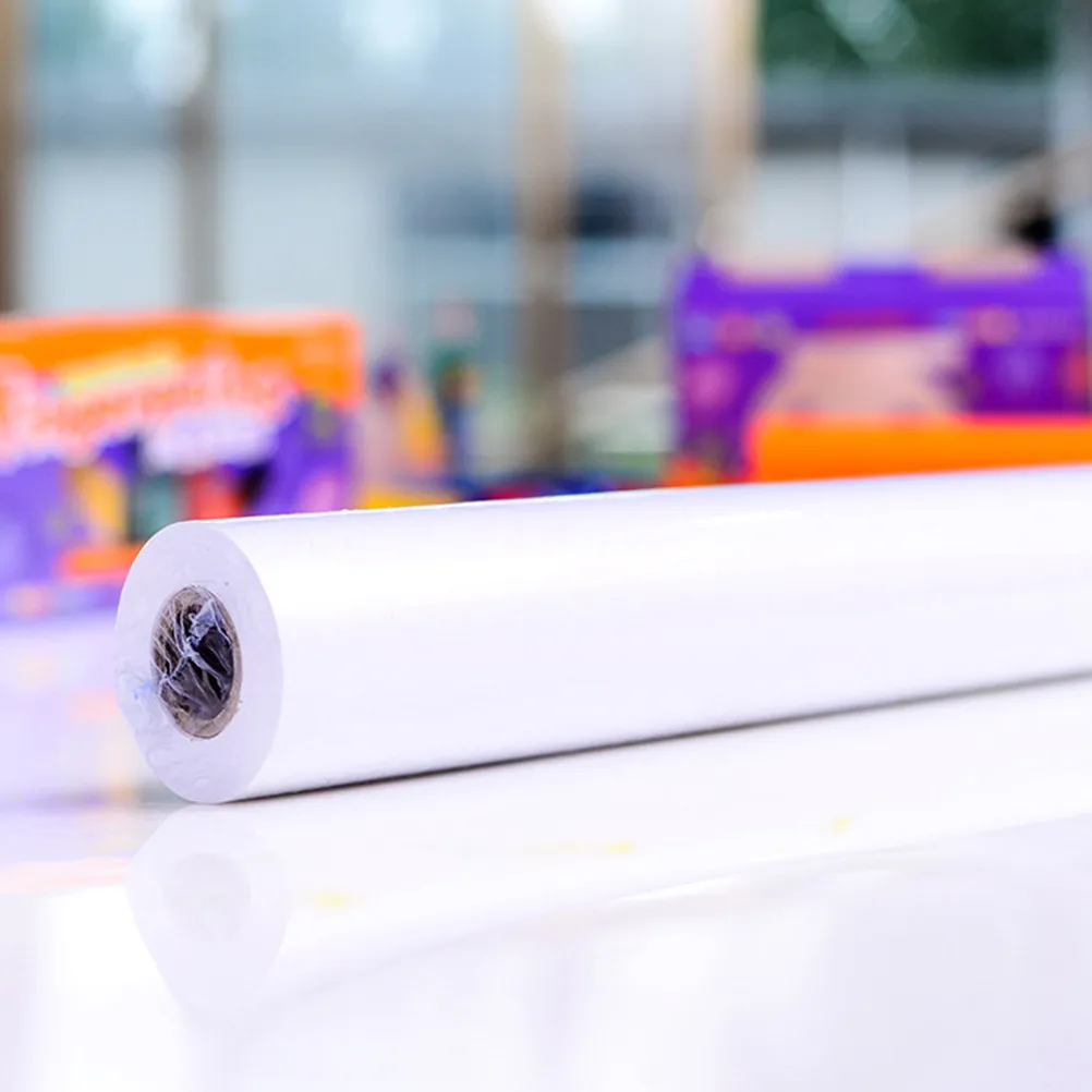 

Рулон бумаги для рисования, белый, 45 см x 25 м, нейтральный pH, безопасный для акварели, скетчинга, творчества и художественных работ