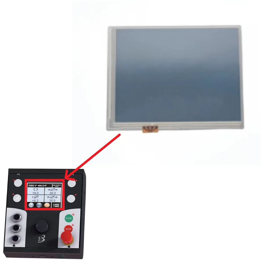 

5,7-дюймовый ЖК-дисплей с разрешением 320x240 пикселей и сенсорной панелью для OP Tubomatic ES3, электрическое управление, ремонт экрана дисплея