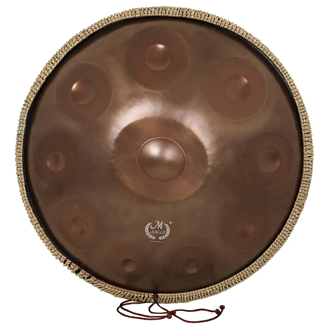 Hand Drum Professional Grade Handpan Hand Disc Ethereal Steel Tongue Drum 10 Tone D Minor Instrument