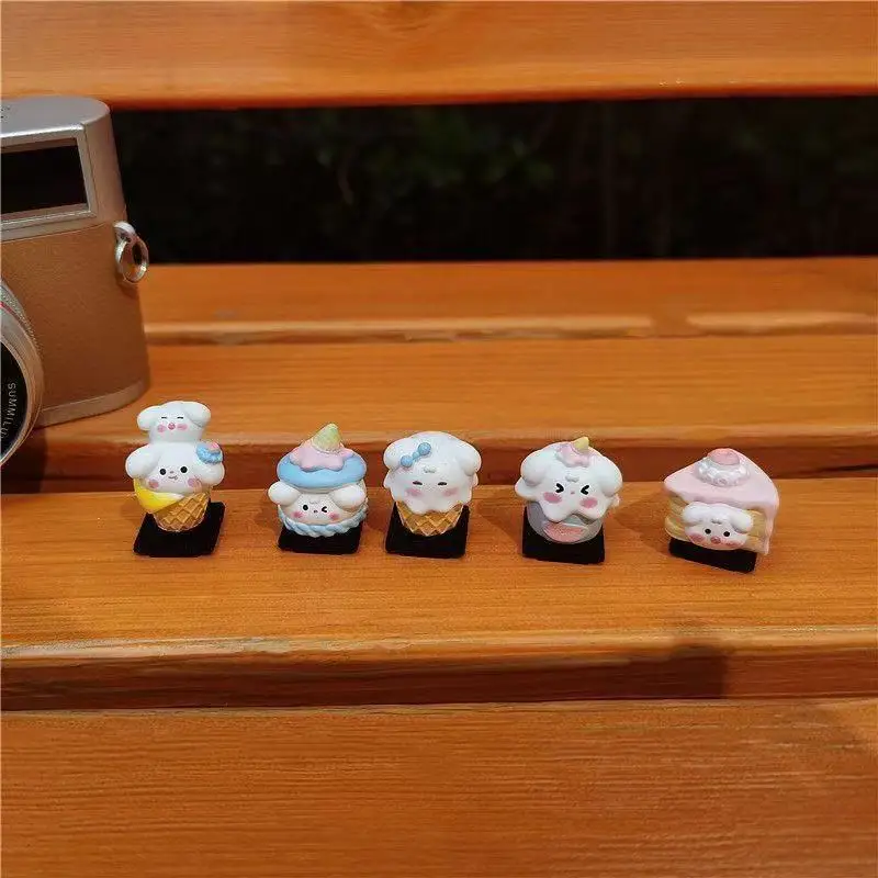 Kawaii 3D Sweet Dessert Bunny Hot Shoe Cover Dustproof Cap for Leica Q2 Q3 Fuji X100V X-T5 Sony ZV-1 ZV-E10 Canon R5 Nikon Z5 view 3