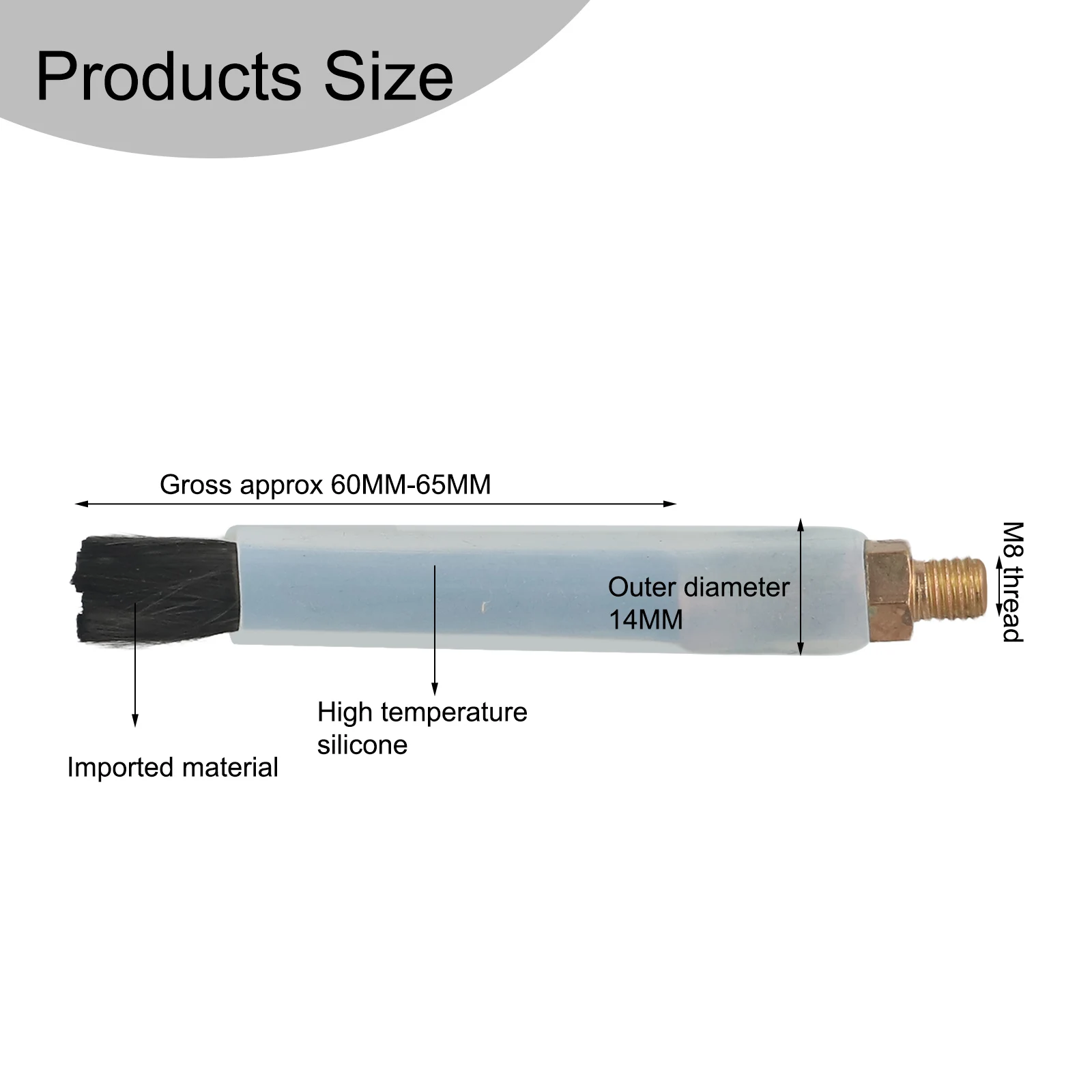 Weld Bead Preparation Brushes with M6 M8 M10 Thread Options Essential Tool for Electrolytic Pickling of Stainless Steel