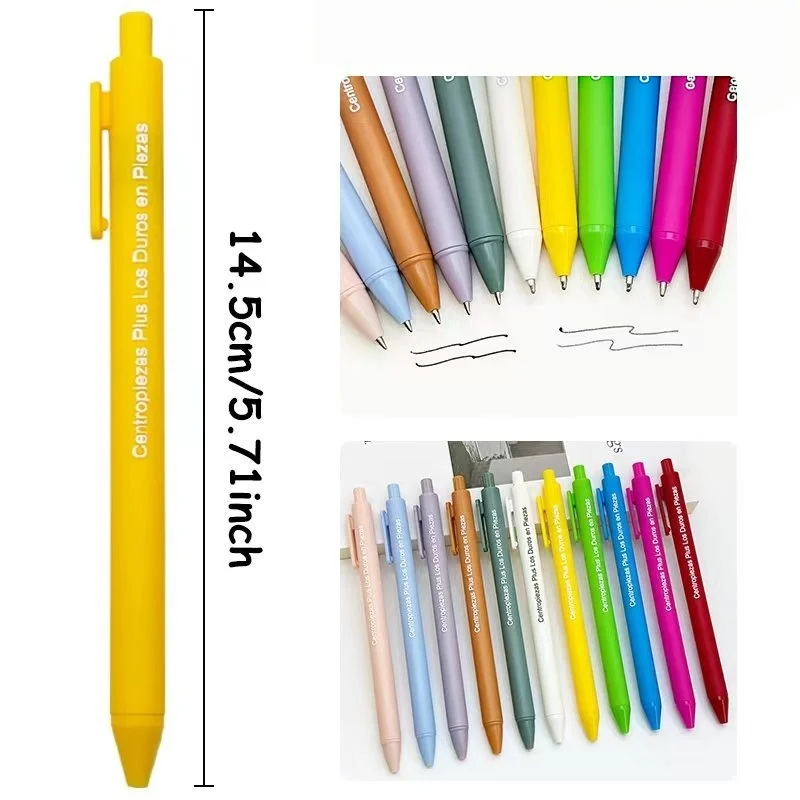 35PCS Customizable Plastic Gel Pens Smooth Writing for Party Office Study Gel Pen Gifts for Company Advertising