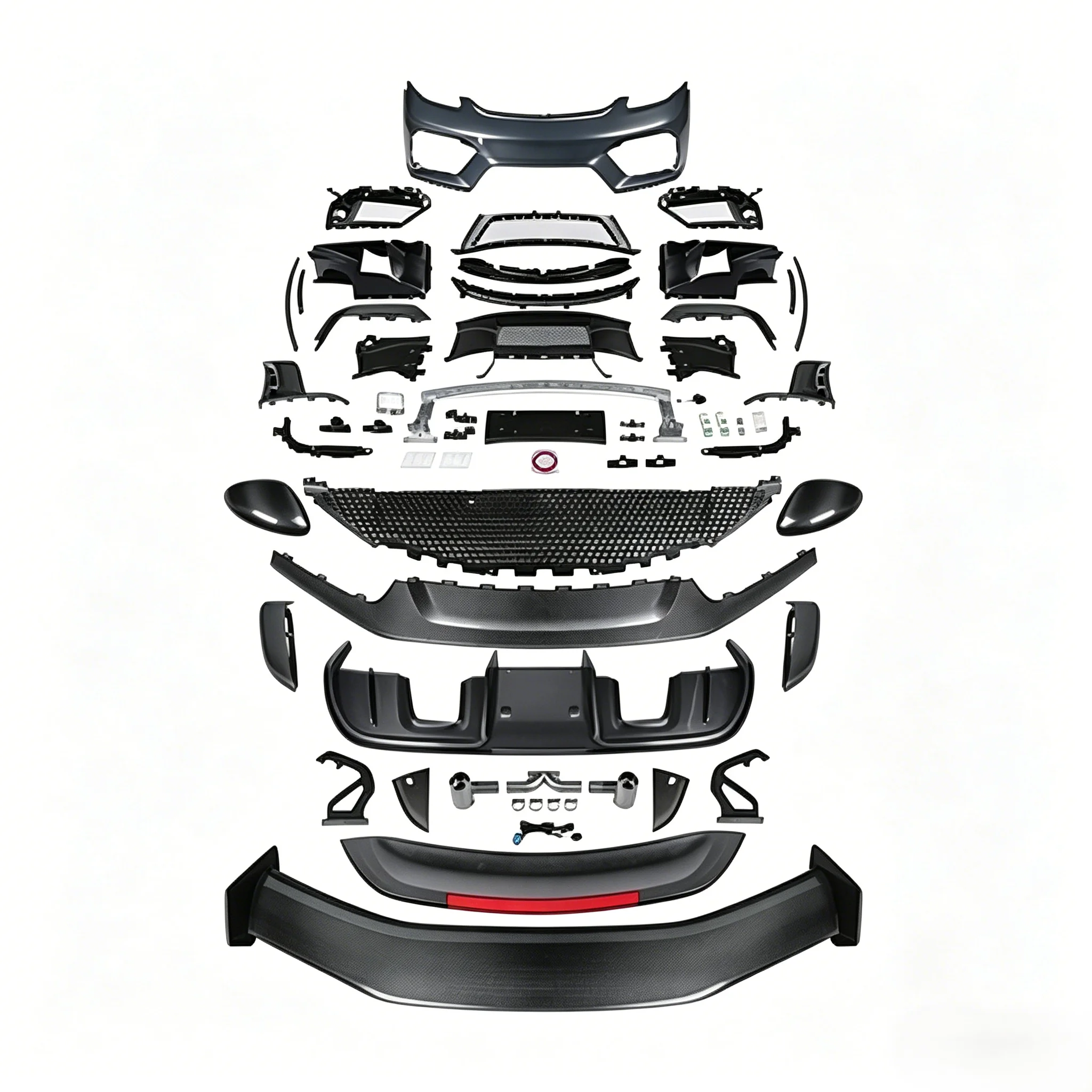 Car Body Kits GT4 RS Carbon Fiber Kit for 718 17-UP Premium Finish Fine Craftsmanship Exterior Upgrade Auto Parts Professional