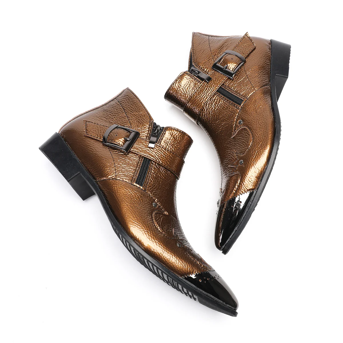 

British style mens rubber rain boots Sapato leather mens boots chaussure homme chelsea Botas Para Hombre cowboy Oxfords Botines