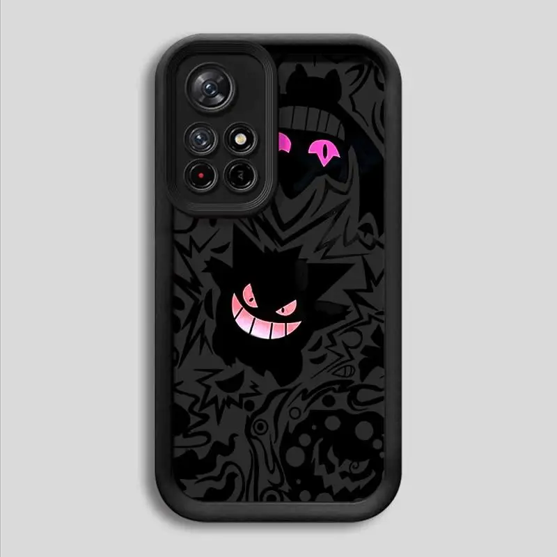 Custodia per telefono per Xiaomi Redmi Note 10 11 12 13 Pro Plus 11S 12S 11pro 10Pro 12Pro custodia morbida in Silicone TPU Pokemon Gengar