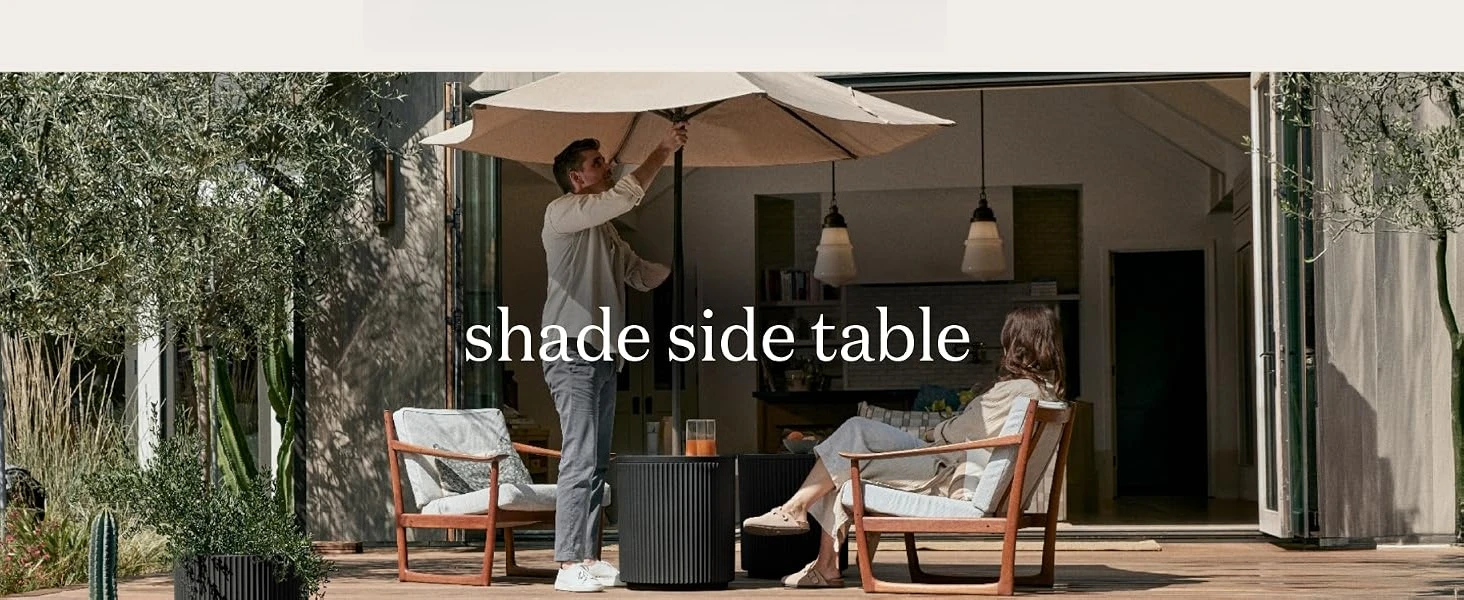 Shade side table