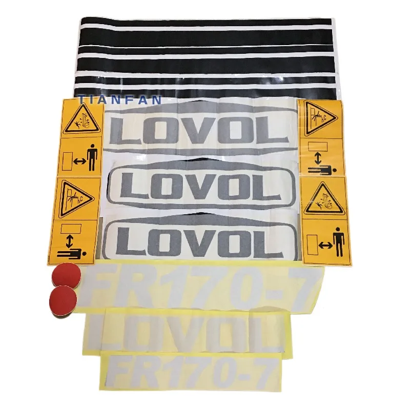 

For Foton Lovol FR65 70 80/85/150/210/220-7Film for the whole car car logo sticker Excavator Parts