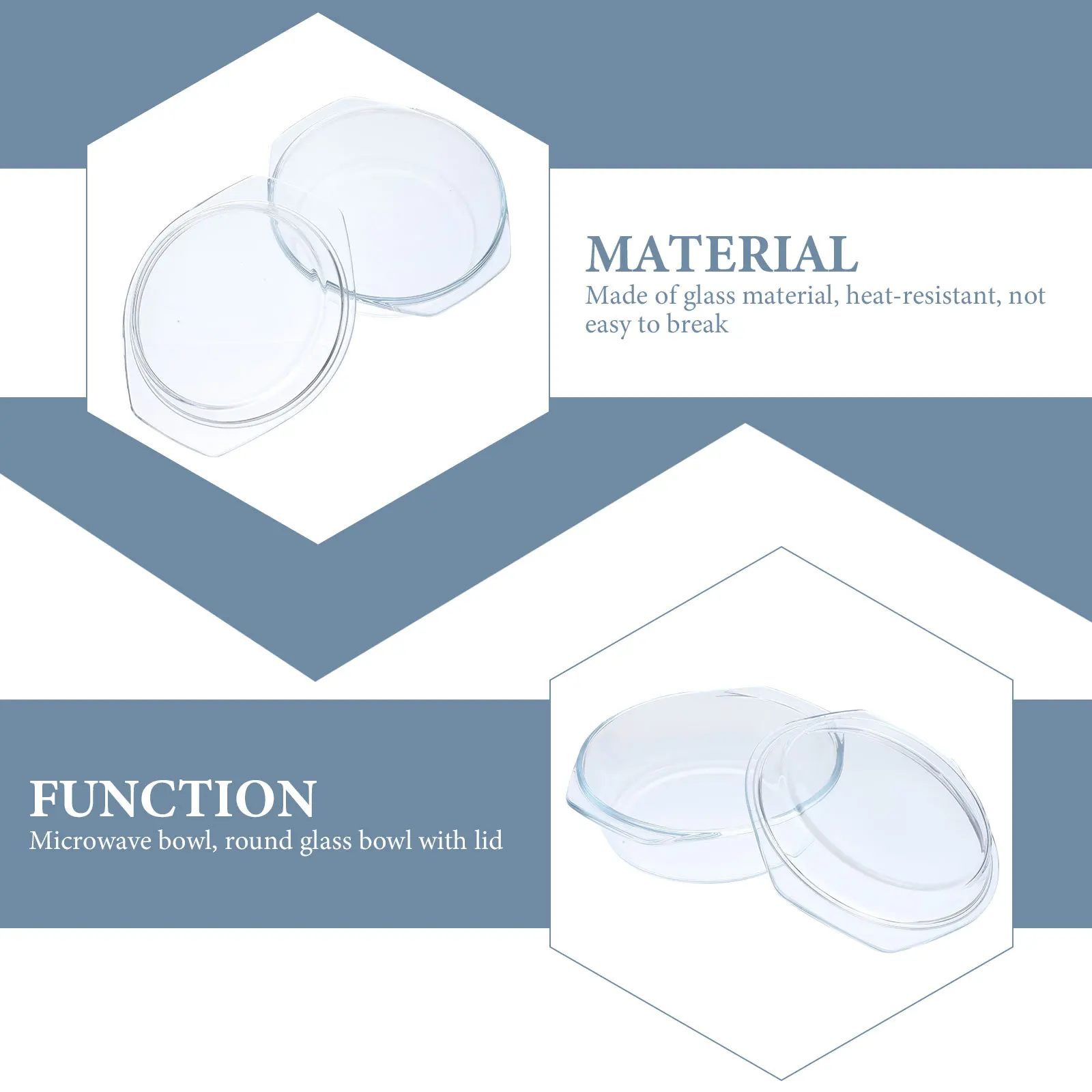 

Glass Casserole with Lid Premium Resistant Microwave Safe Dishwasher Safe Stackable Storage Cookware