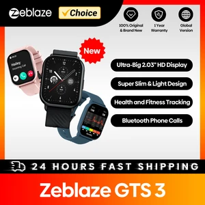 ساعة ذكية للمكالمات الصوتية Zeblaze-GTS 3، كبيرة جدا، 2.03 أفضل 12 ساعة ذكية رجالية مبيعا - رقم 9