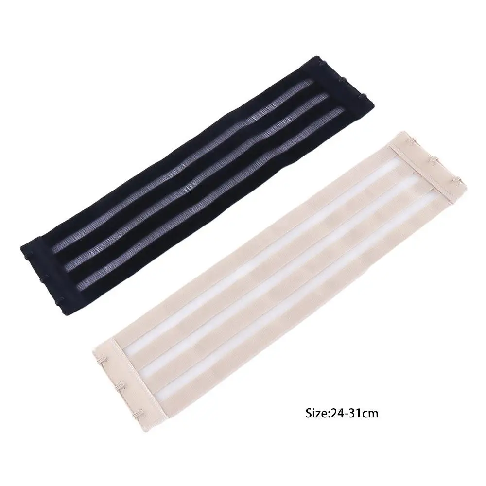 Non Slip Women Solid Color Elastic Band 3 Hooks Extender Shoulder Strap Transparent Bra Strap Entension Buckle Bra Accessories