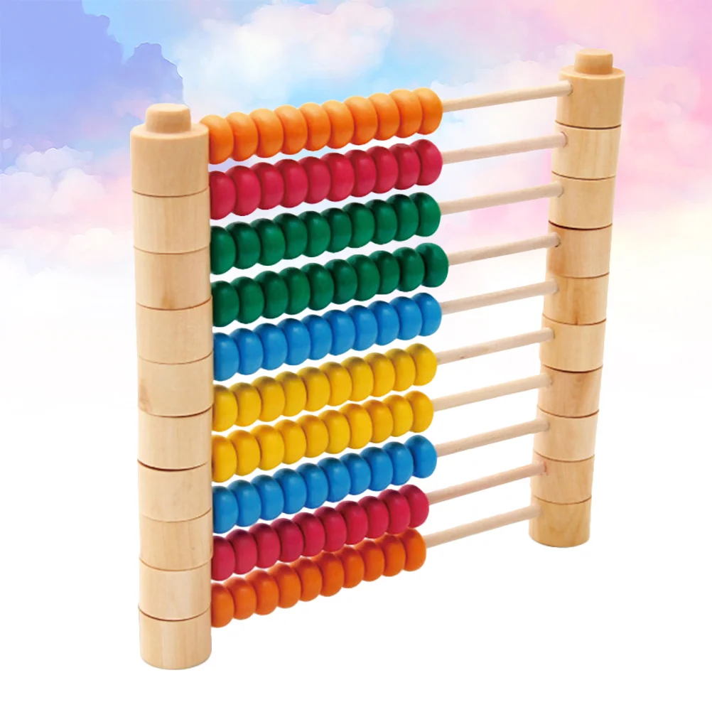 1 pc de madeira destacável quadro cálculo colorido ábaco aritmético para crianças cedo matemática aprendizagem ferramenta estudantes educativos