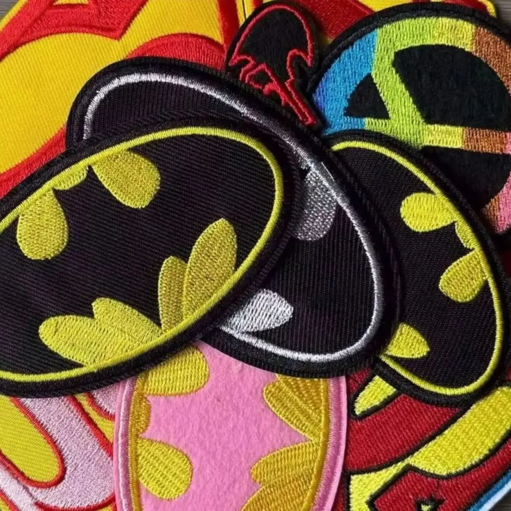 1--11Pcs Anime Character Logo Letter iron on Embroidery Patches For on sewing Clothes Jackets Sticker Decor Jeans Hat Applique