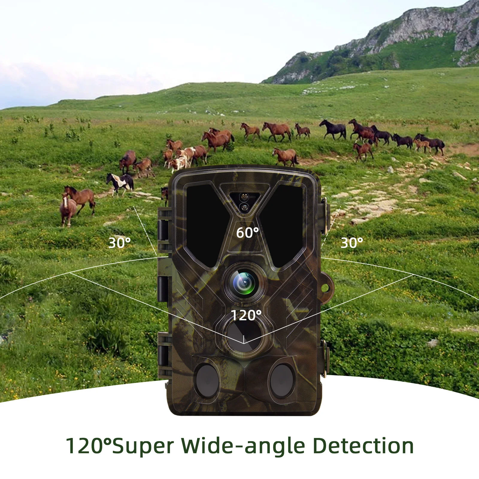 Wildlife Trail Camera Wireless Hunting Cameras HC812A 36MP 2.7K 940NM IR Night Vision PhotoTraps Tracking Cam Surveillance