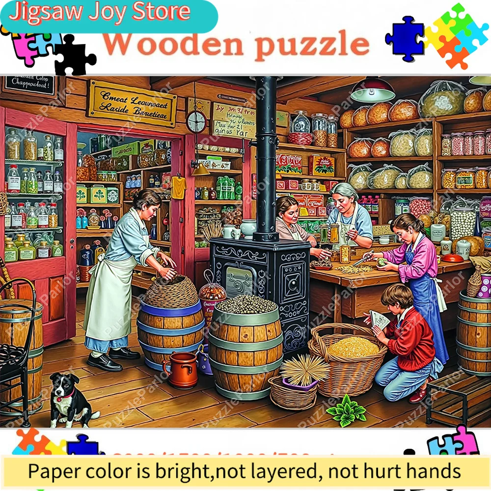 

Wooden Puzzles for Home Office Decor, Wooden Jigsaw 10 Scenarios Applicable Wall Decor, Puzzles, Designed for Birthday And Fe