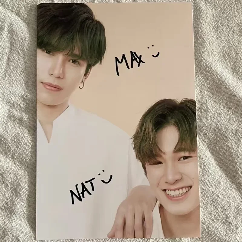 Maxnat Magazine Cover HD Poster Autographed Photo Thai TV Two Worlds Drama Stills Handwritten Collection Signature Picture
