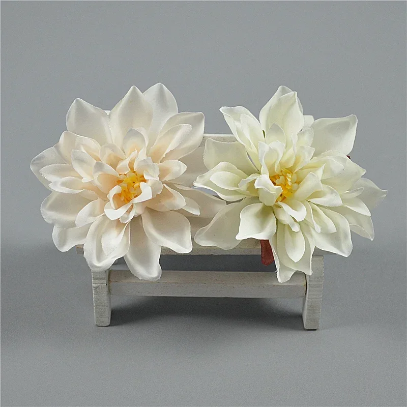 50 Stück 8CM 10 Farben Seiden-Epiphyllum Künstliche Blumenköpfe DIY Brautstrauß Kopfschmuck Blumen Hochzeitsdekoration Requisiten – Detail 4